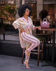 Print Pattern Ladies 2-Piece Set