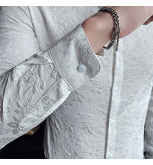 Embossed Flower Luxury Shirt