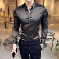 Casual Slim Fit Dress Shirt