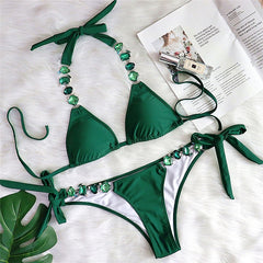 (XL) Shiny diamond bikini