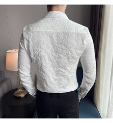 Embossed Flower Luxury Shirt