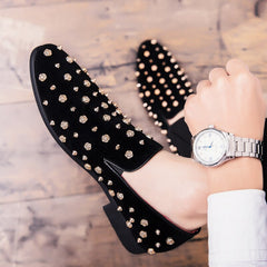 Velvet luxury men Shoes