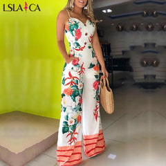 Printed sling piece Jumpsuit