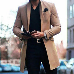 Coat Men 2020 Business Wool Blend
