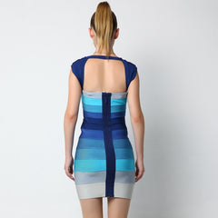 Colorblock Rayon Dress