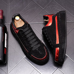 Gold Silver Rhinestone Sneakers