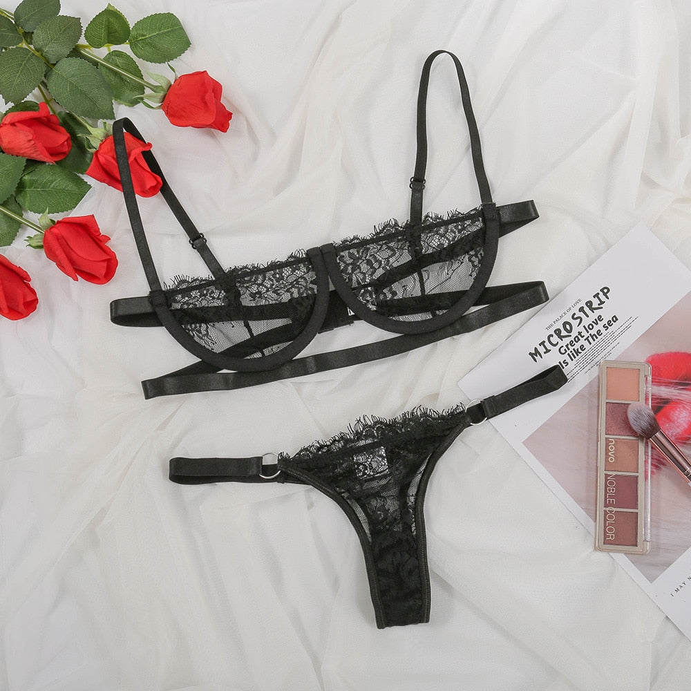 See Through Lingerie Set