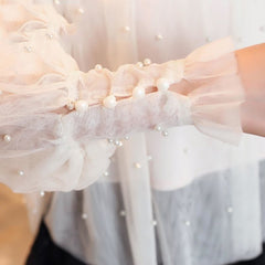 Beading Mesh & pearls Blouse