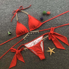 (XL) Shiny diamond bikini