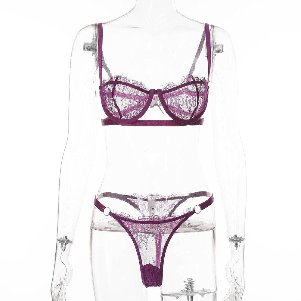 See Through Lingerie Set