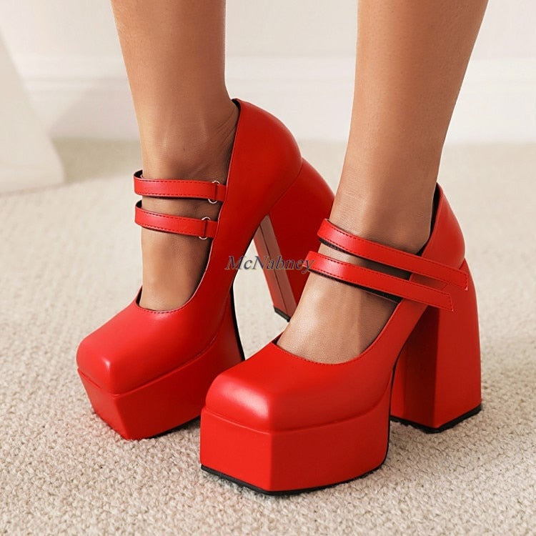 Vegan Leather Punk Shoes