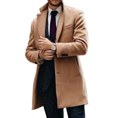 Coat Men 2020 Business Wool Blend