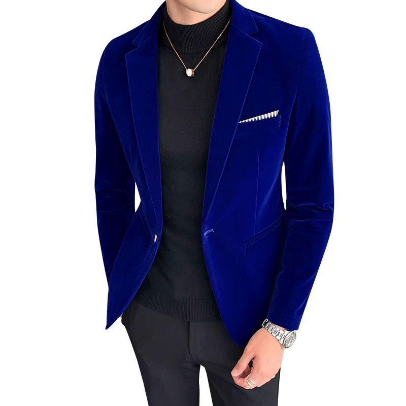 Autumn Velvet Men's Blazer