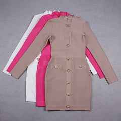 Turtleneck Hollow Out Dress