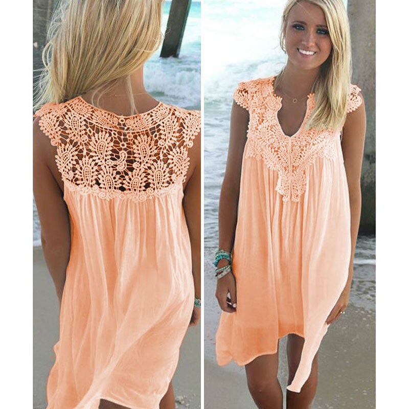 Knee-length beach dress
