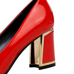7cm Square High Heels