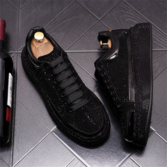 Gold Silver Rhinestone Sneakers