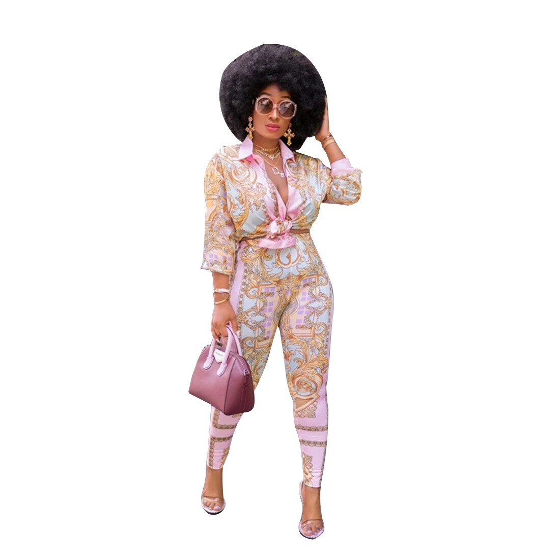 Print Pattern Ladies 2-Piece Set