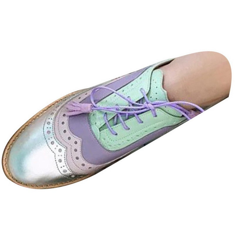 Ladies Vintage Casual Oxfords Shoes