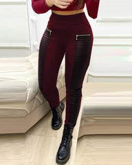 Casual Pu Pants