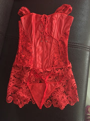 Sexy Leather Corset Lingerie