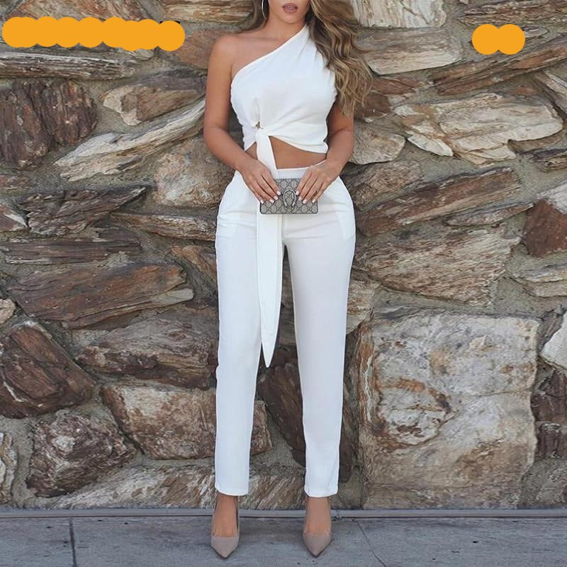 One Shoulder Top & Pant Sets