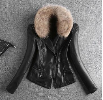 Real Fur Autumn Leather Jacket