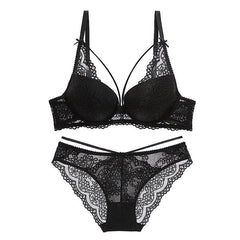 Miss Me Embroidered Bra Pantie Set