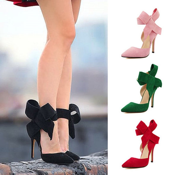 Comfort Bow High Heels Shoes