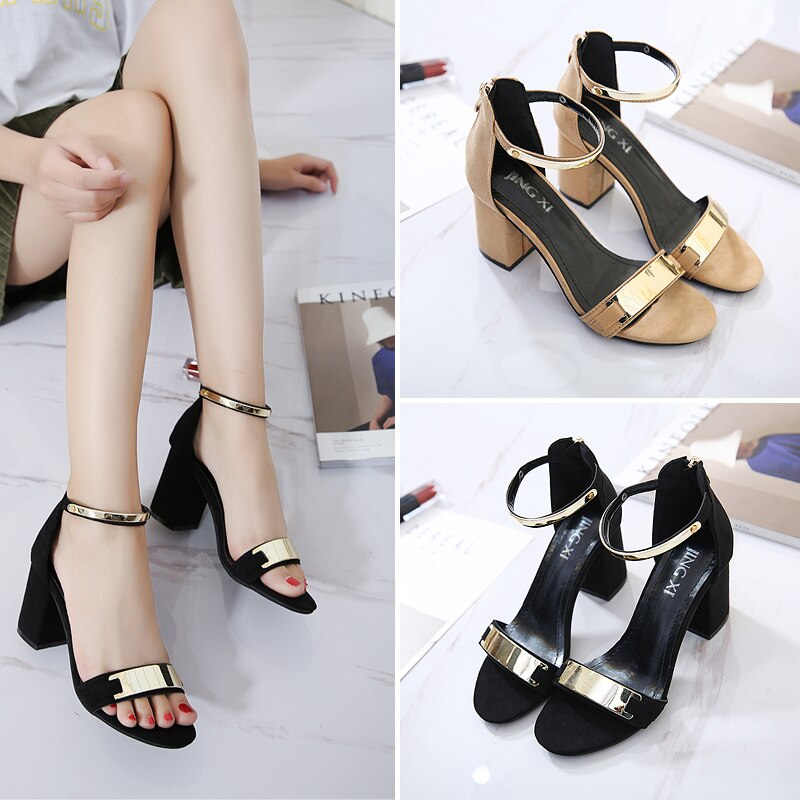 Fashion Thick Heel Shoes