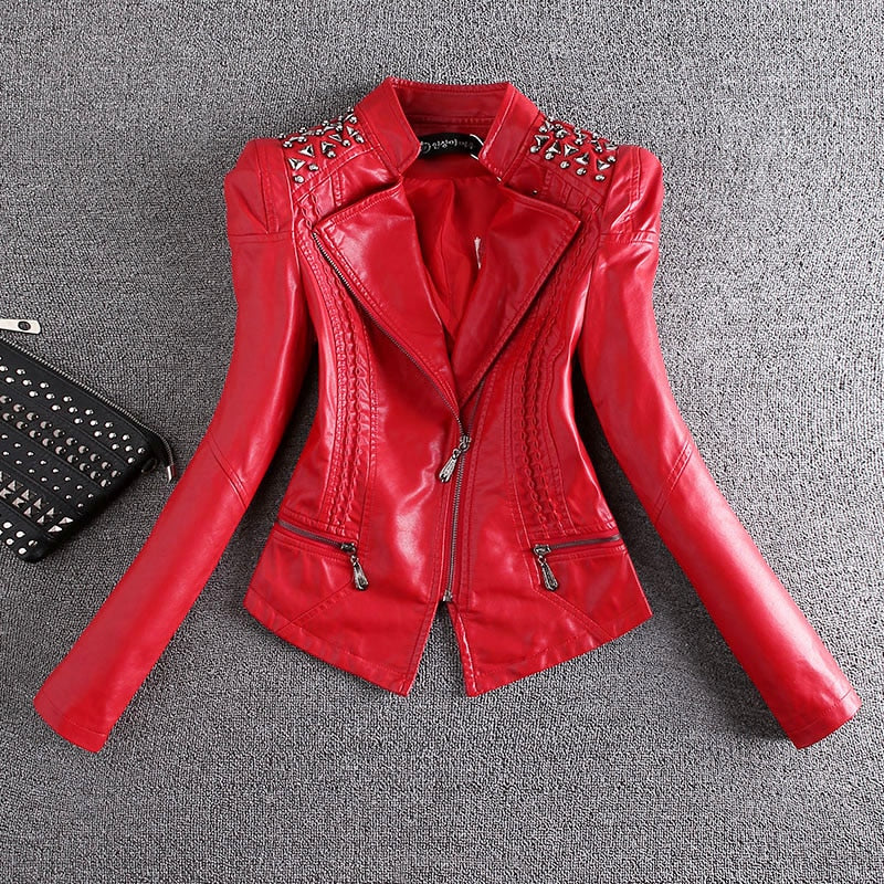 Real Fur Autumn Leather Jacket