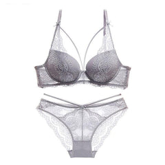Miss Me Embroidered Bra Pantie Set