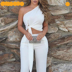 One Shoulder Top & Pant Sets