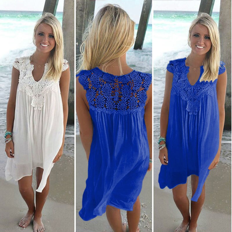Knee-length beach dress