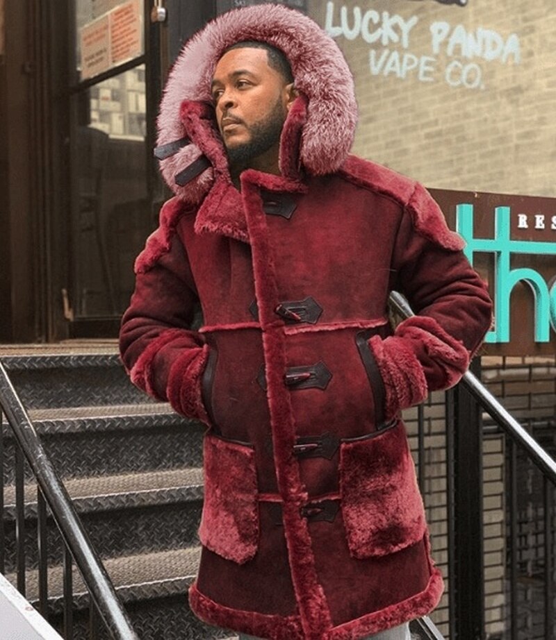 Casual Suede Fur Collar Winter Coat
