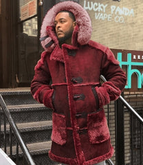 Casual Suede Fur Collar Winter Coat