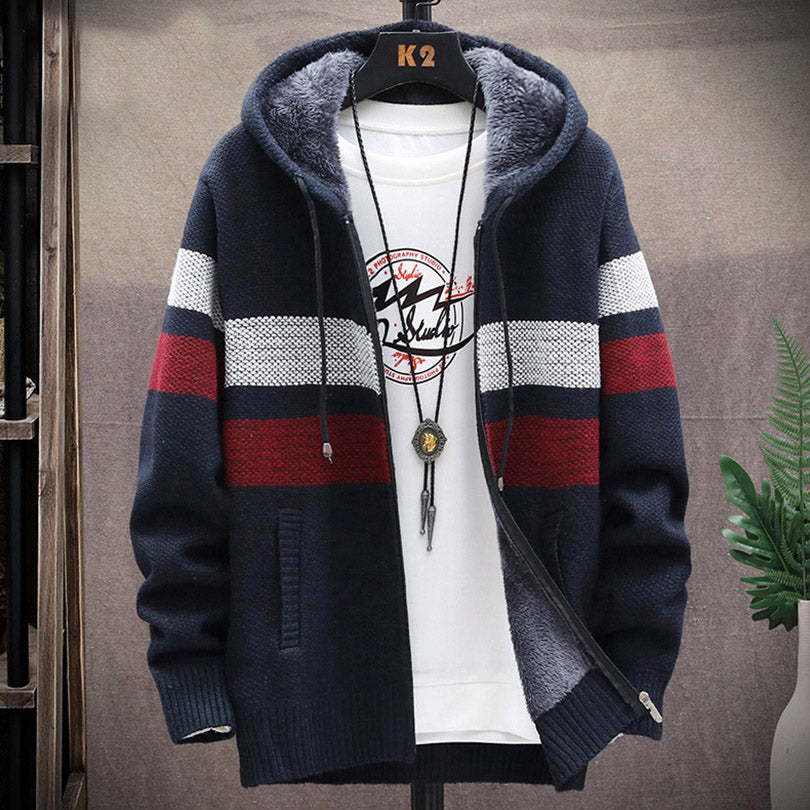 Thick Knit Hooded Sweater