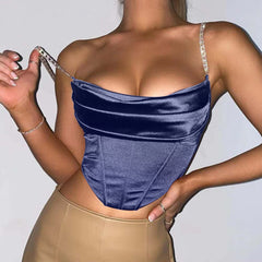 Satin Diamond Chain Corset