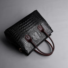 Croco Genuine Leather Handbag