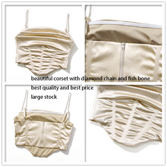 Satin Diamond Chain Corset