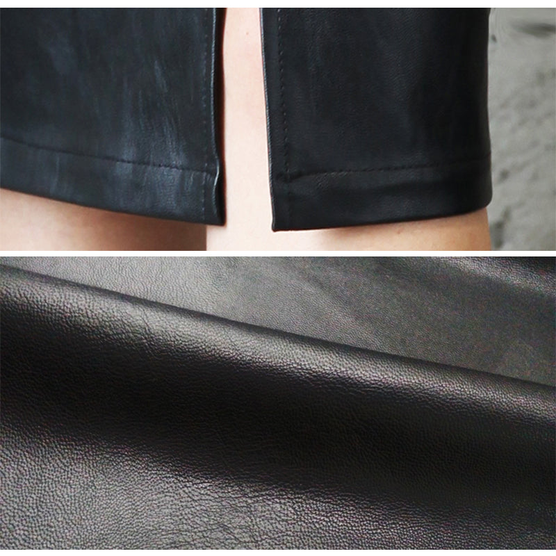 PU Leather Skirt