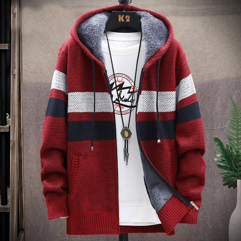 Thick Knit Hooded Sweater