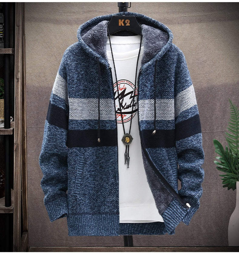 Thick Knit Hooded Sweater