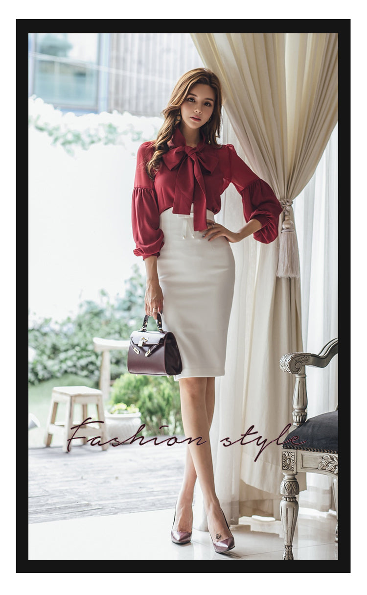 Work Wear Set (Blouse/Skirt)