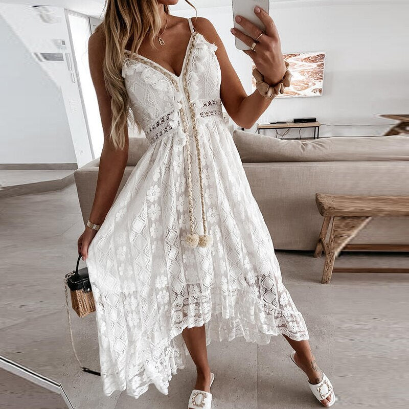 Elegant Chic Tassel Dress