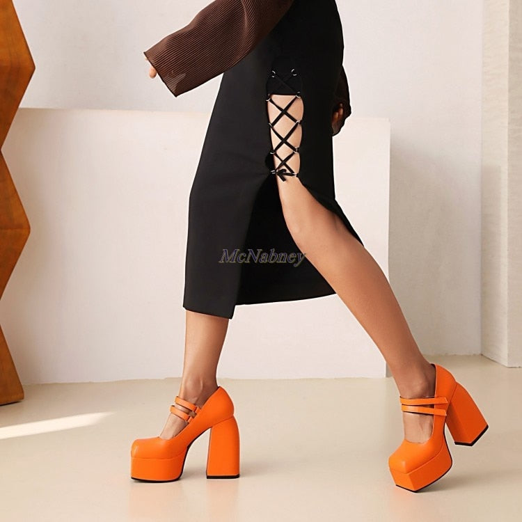 Vegan Leather Punk Shoes