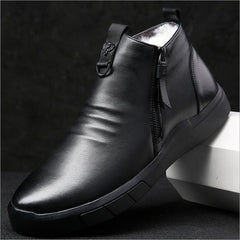 Men warm Leather Shoe