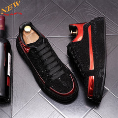 Gold Silver Rhinestone Sneakers