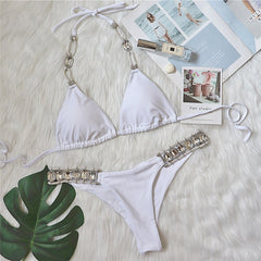 (XL) Shiny diamond bikini
