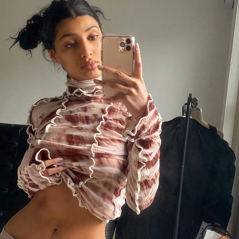 High Neck Sexy Top